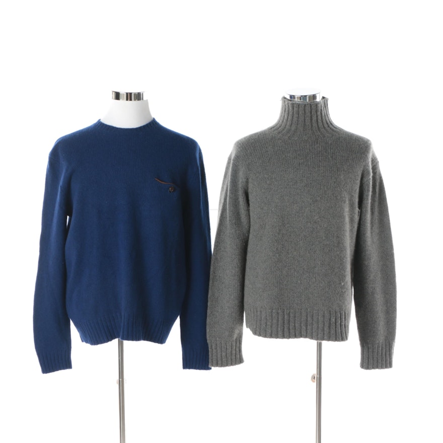 Men's Ralph Lauren Brand Cashmere and Wool Blend Sweaters