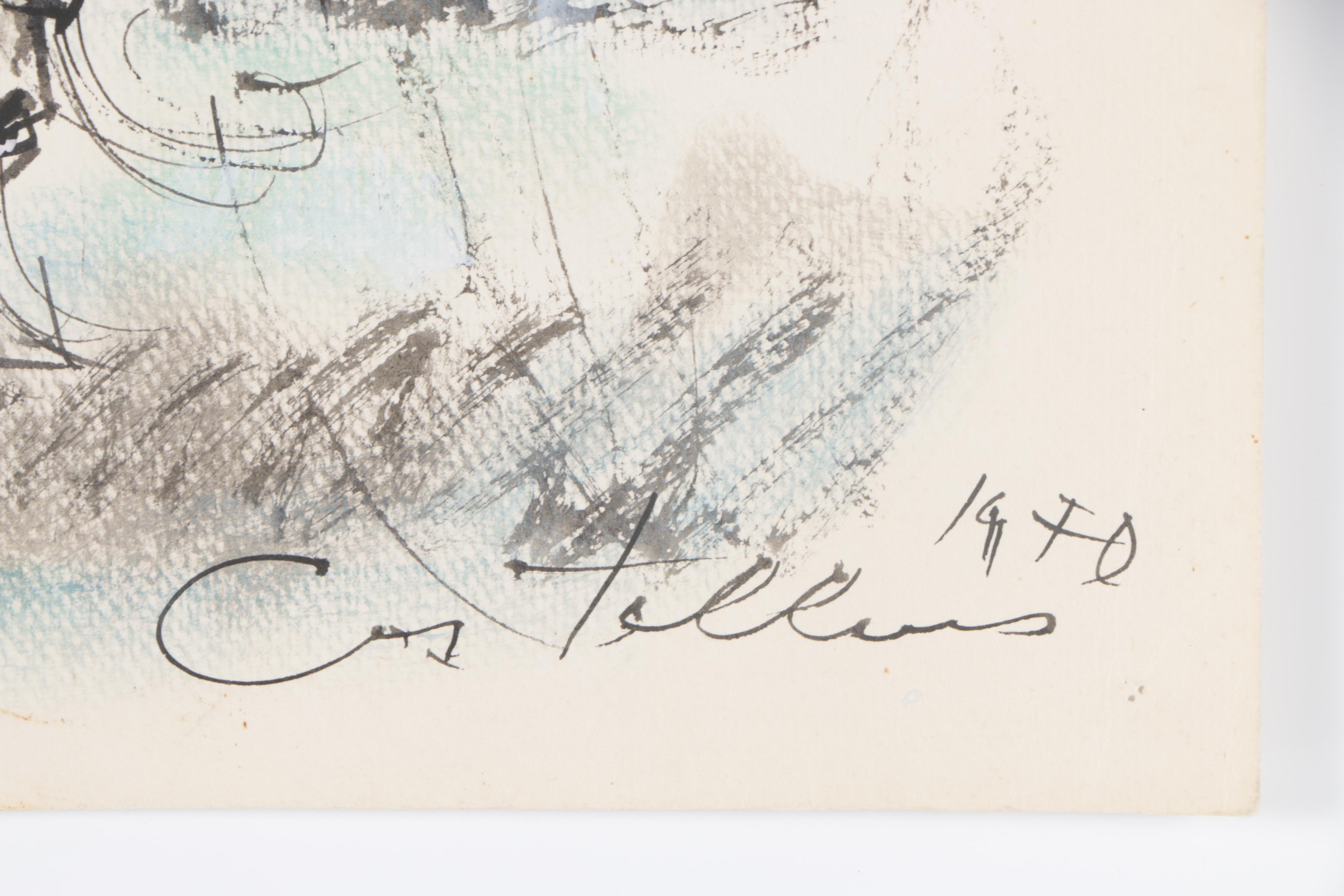 Sanchez Castellanos 1970 Ink and Watercolor Paintings