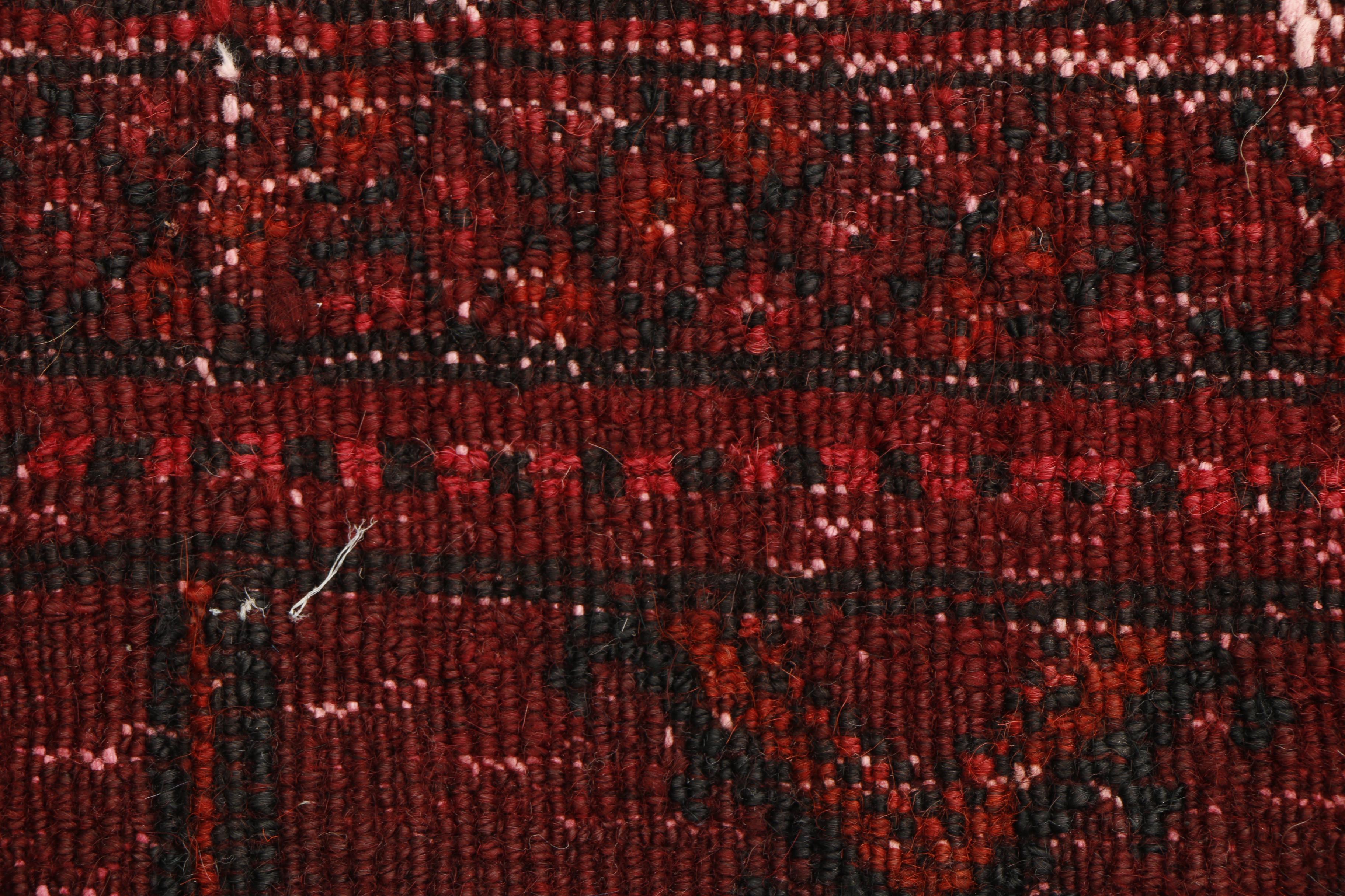 Vintage Hand-Knotted Persian Turkmen Area Rug