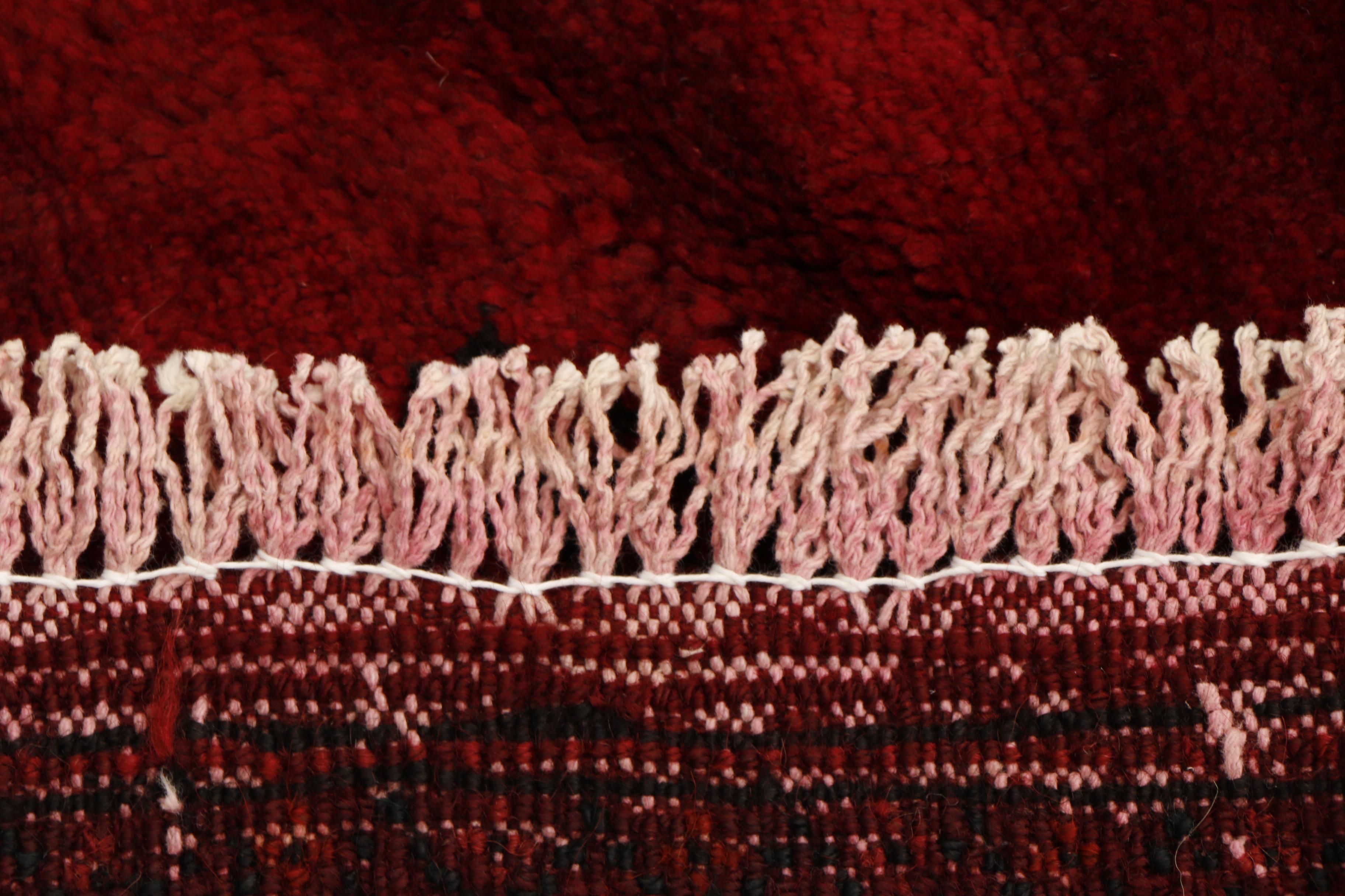 Vintage Hand-Knotted Persian Turkmen Area Rug