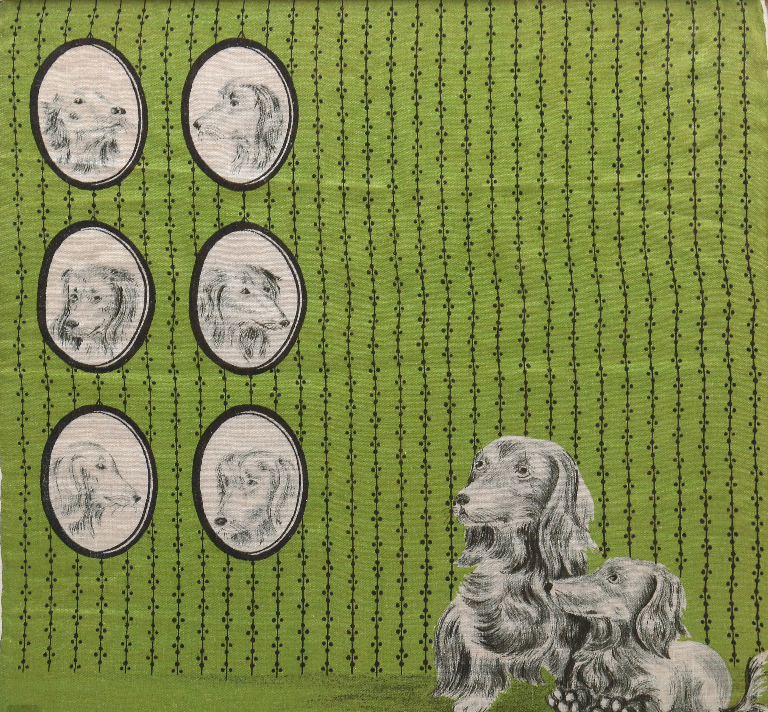 Three Vintage Dog-Themed Artworks