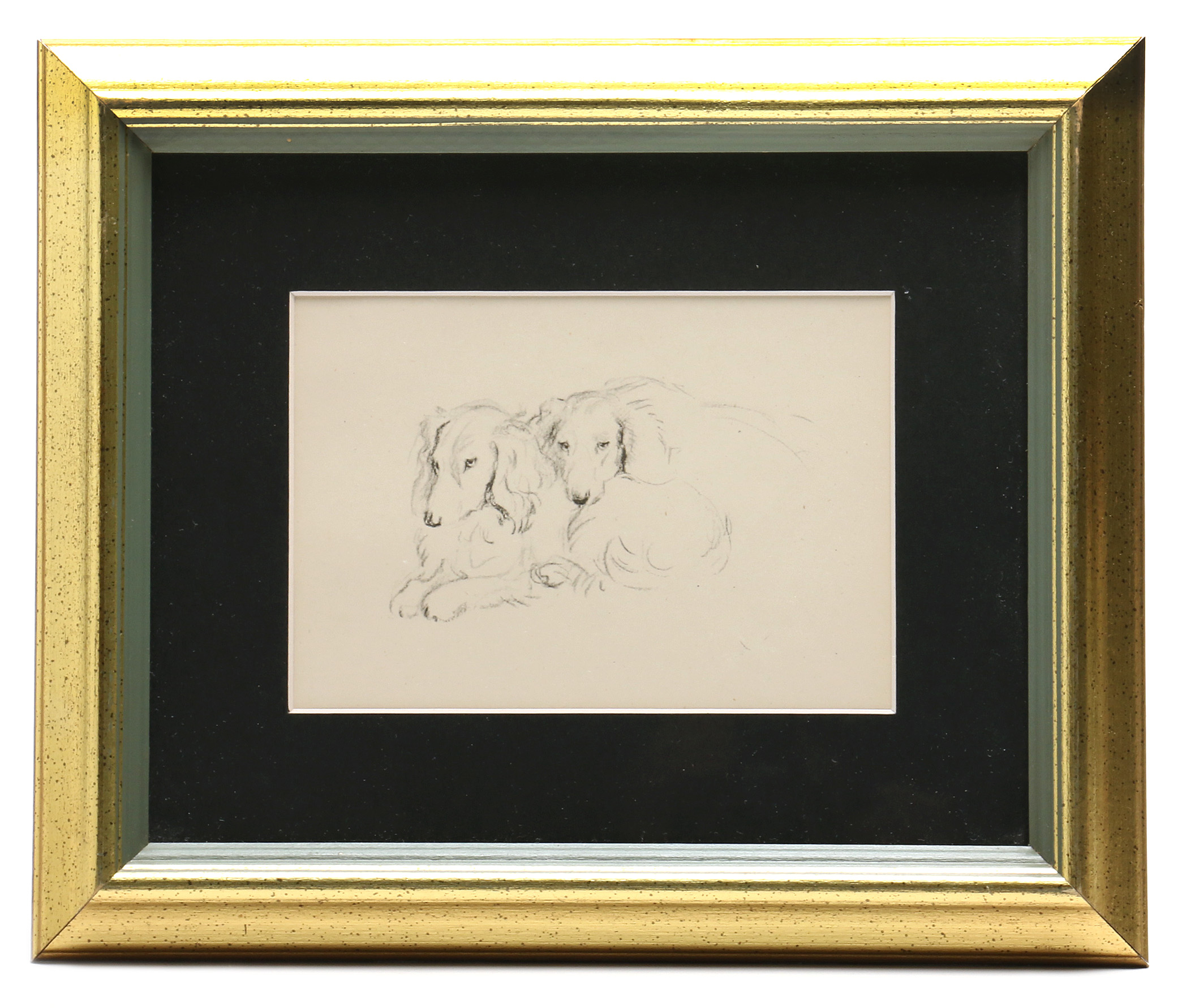 Three Vintage Dog-Themed Artworks