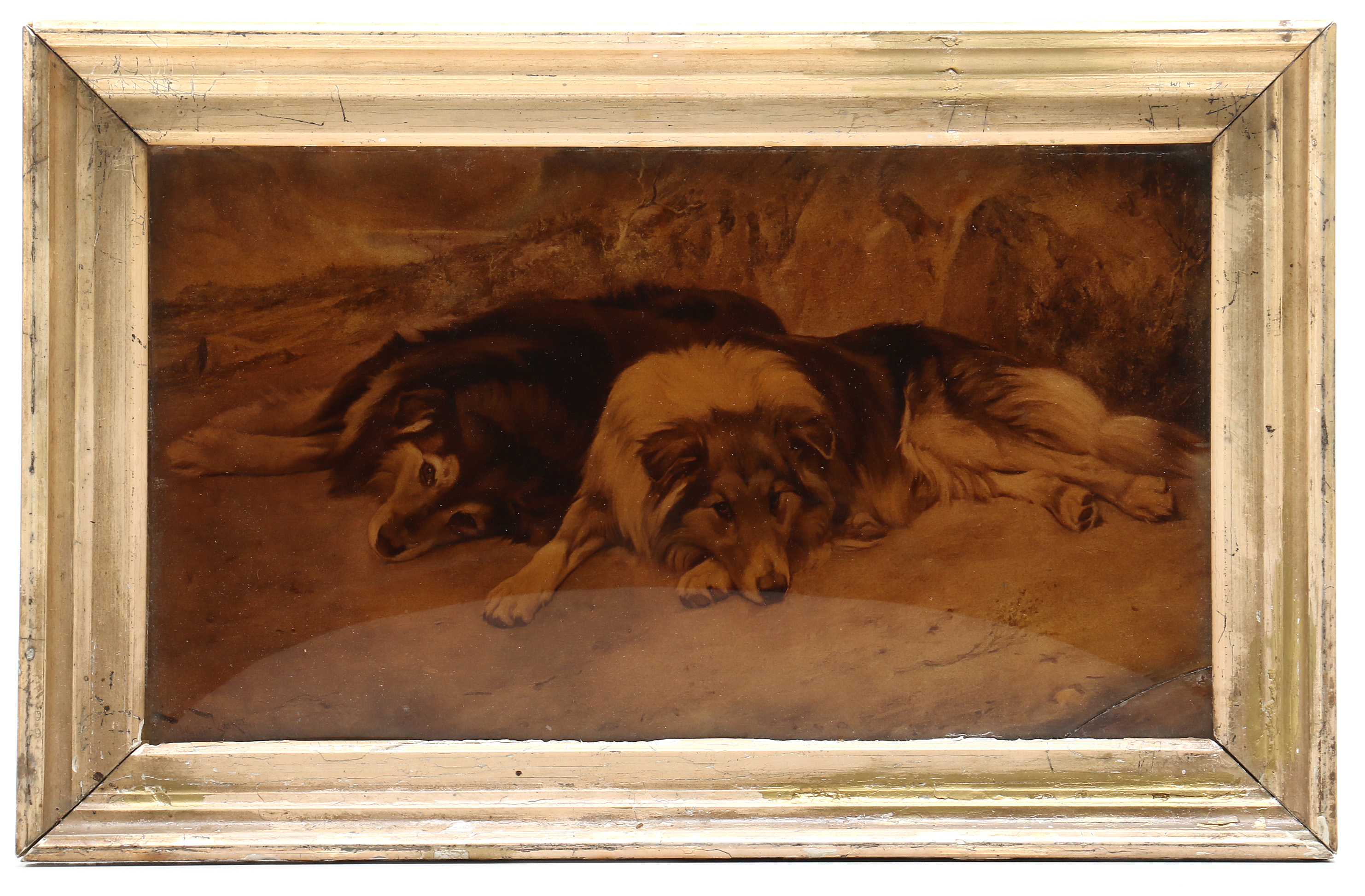 Three Vintage Dog-Themed Artworks