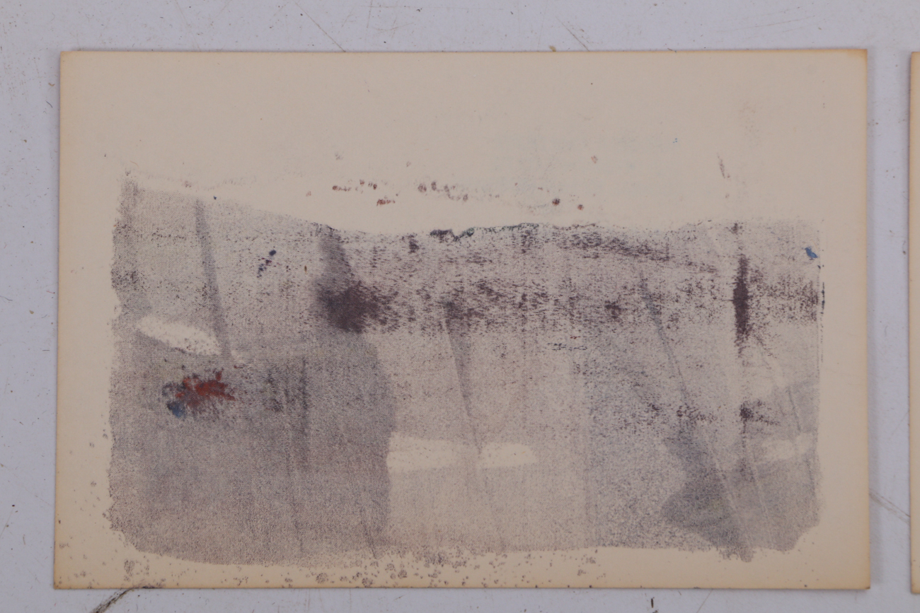 Six Paul Chidlaw Original Abstract Block Relief Prints