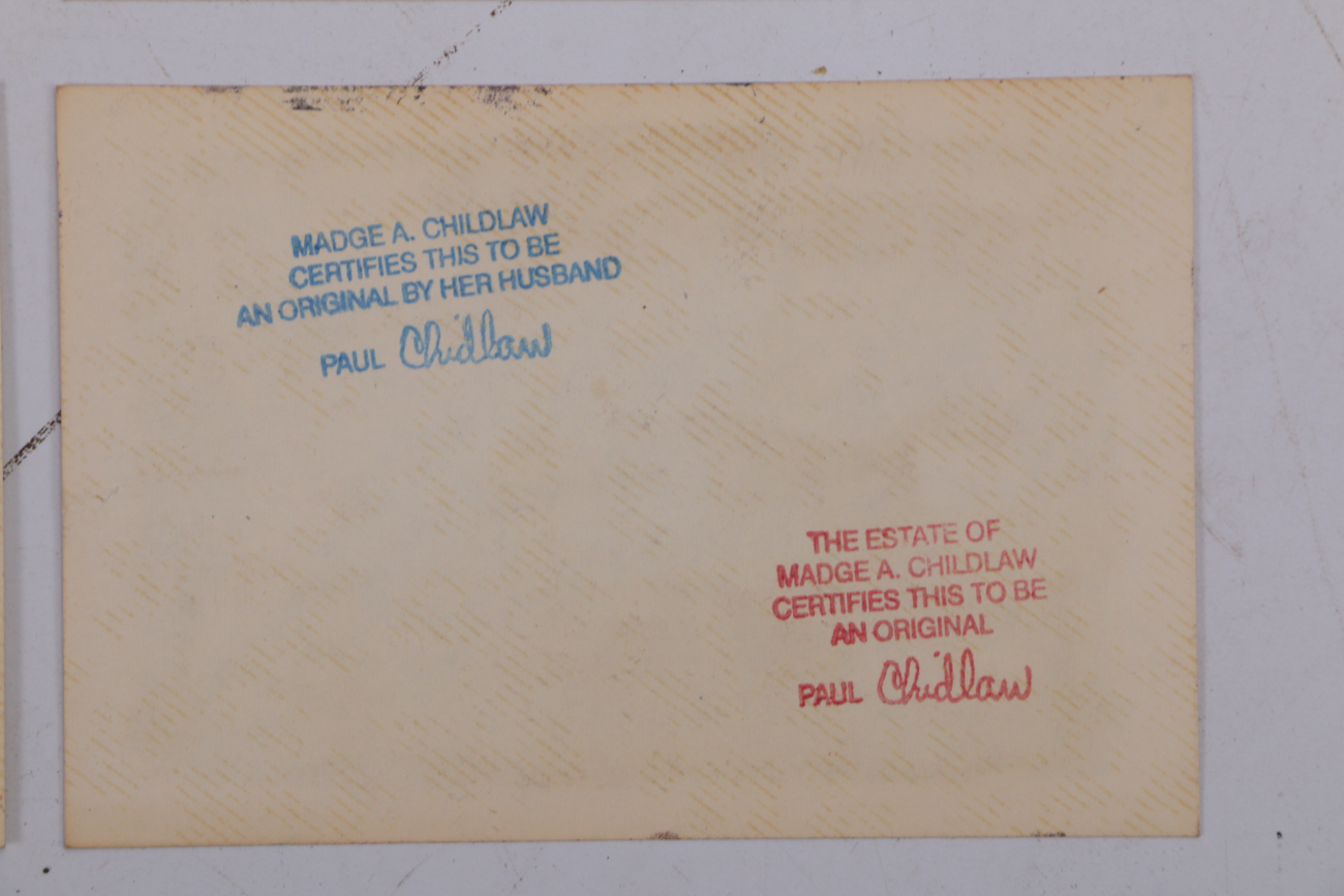 Six Paul Chidlaw Original Abstract Block Relief Prints