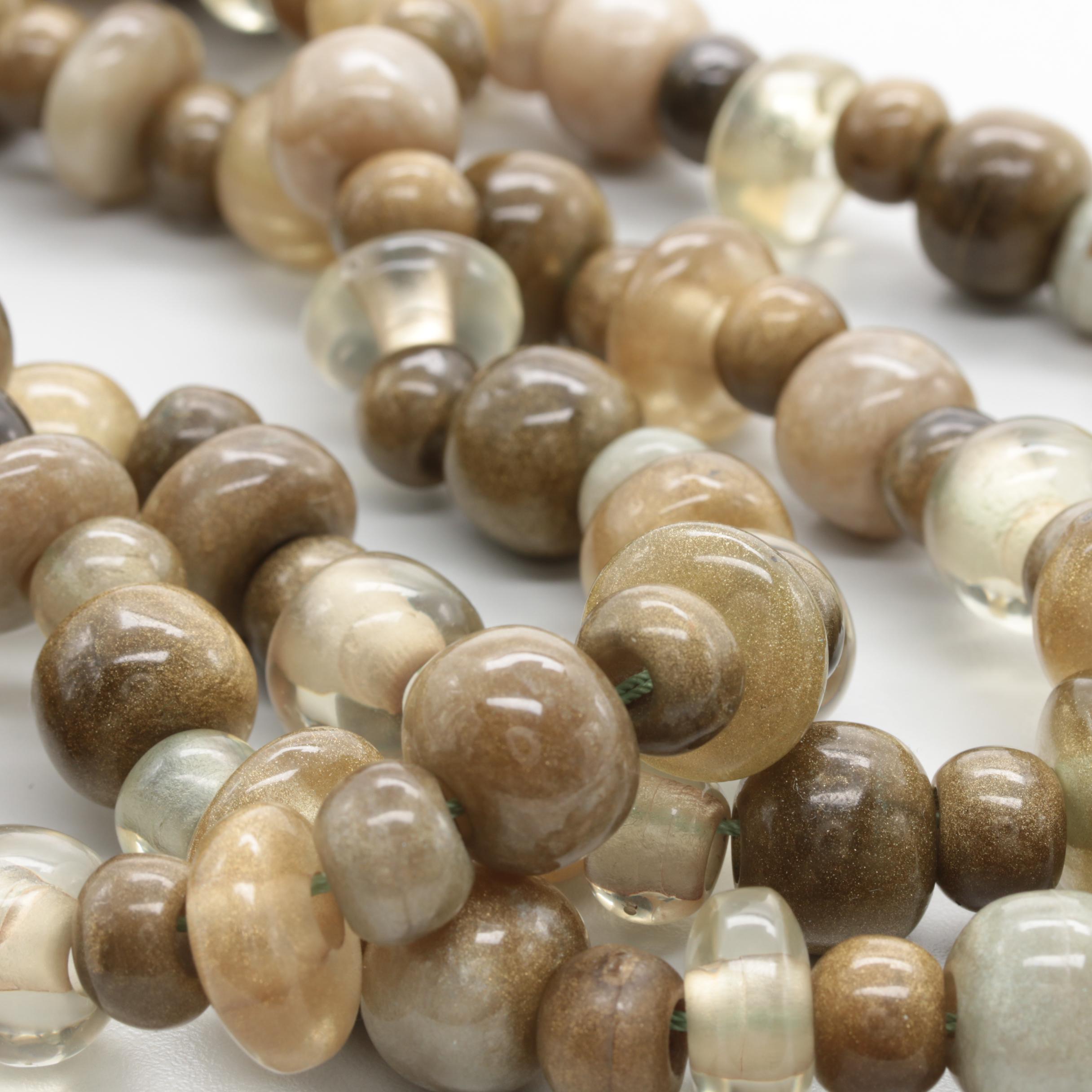 Dominique Denaive Lucite Beaded Necklace