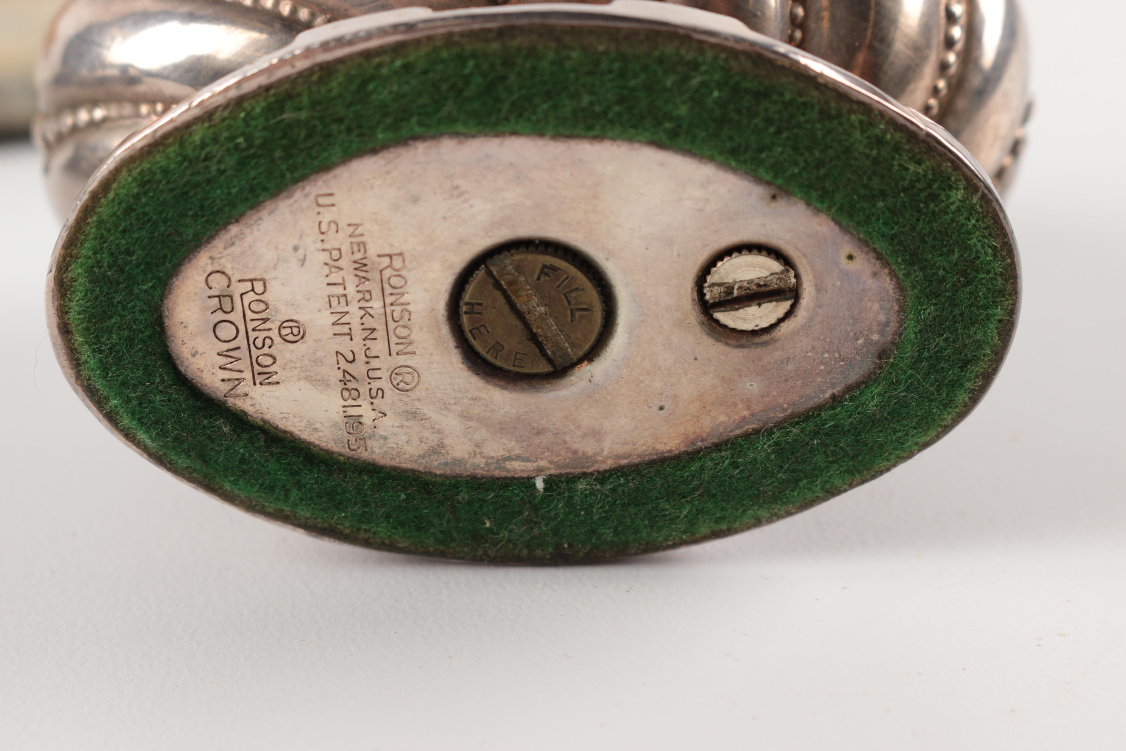 Zwaro Gouda Holland Ash Receiver, Ronson "Crown" Lighters and Vintage Cigar Mold