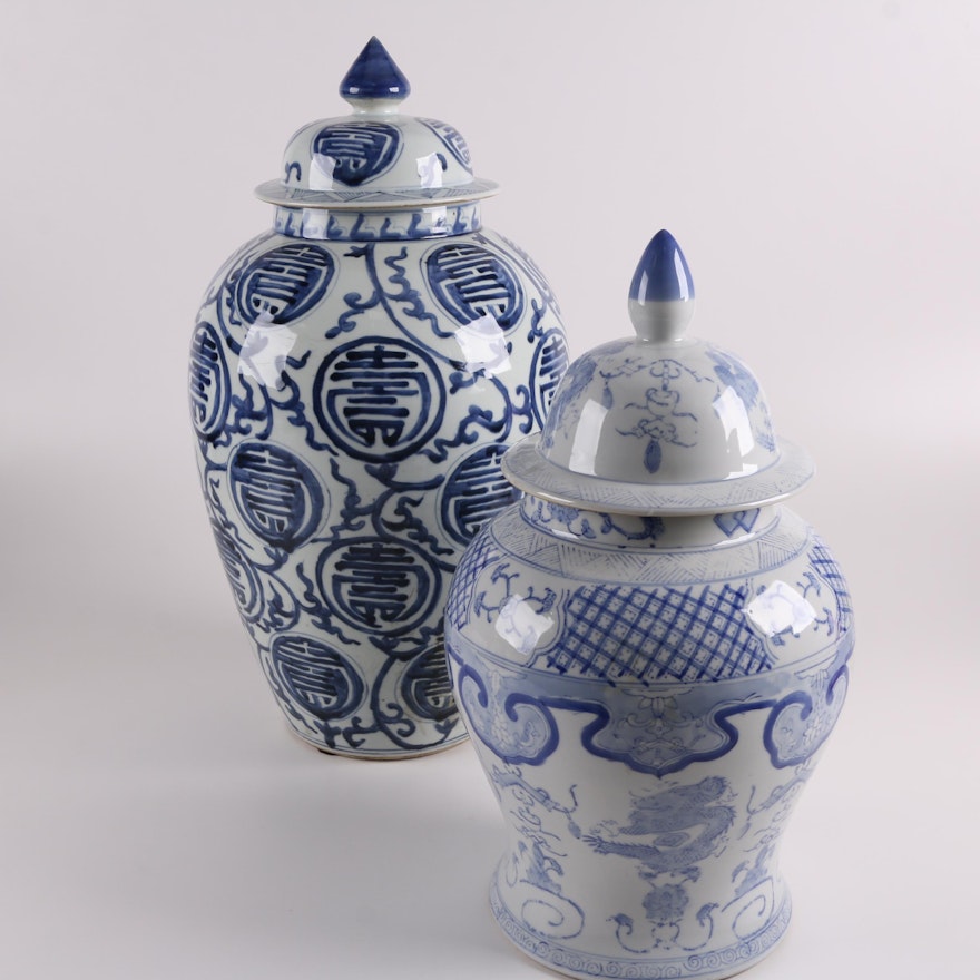 Chinese Ceramic Ginger Jars