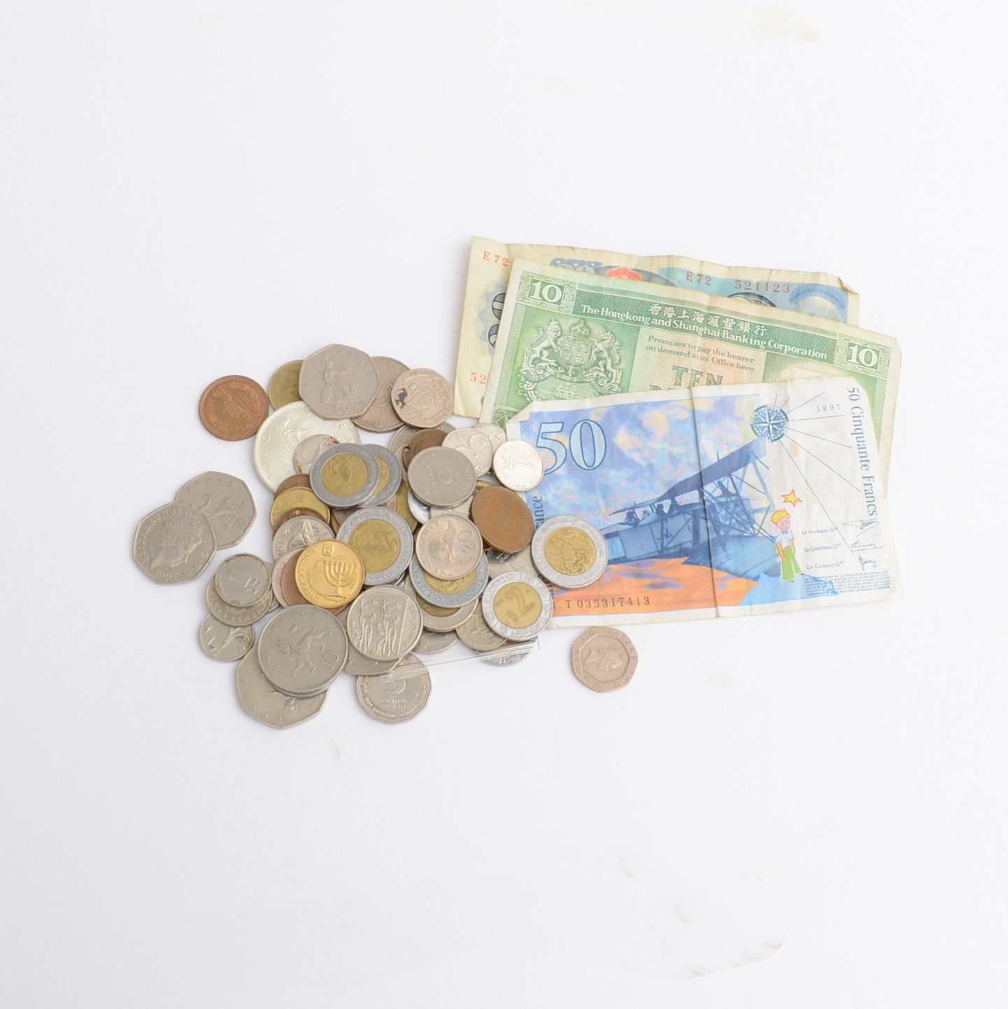 Collection of Foreign Coins and Currency