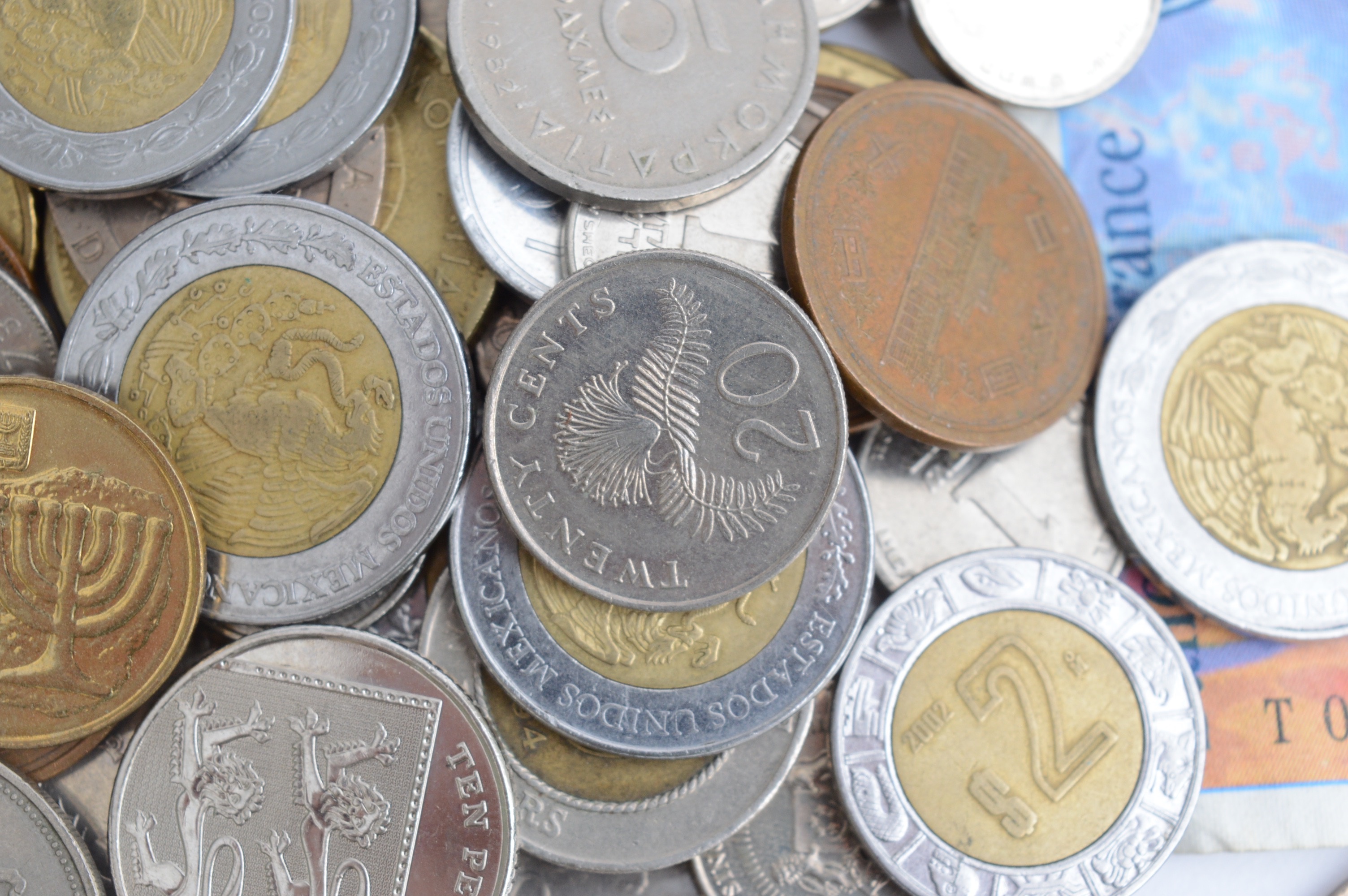 Collection of Foreign Coins and Currency