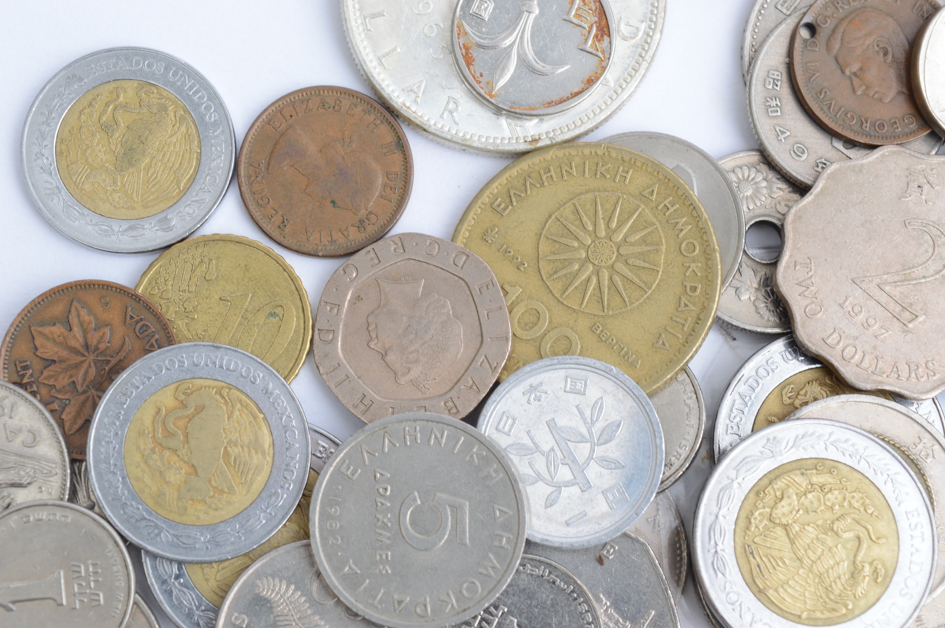 Collection of Foreign Coins and Currency