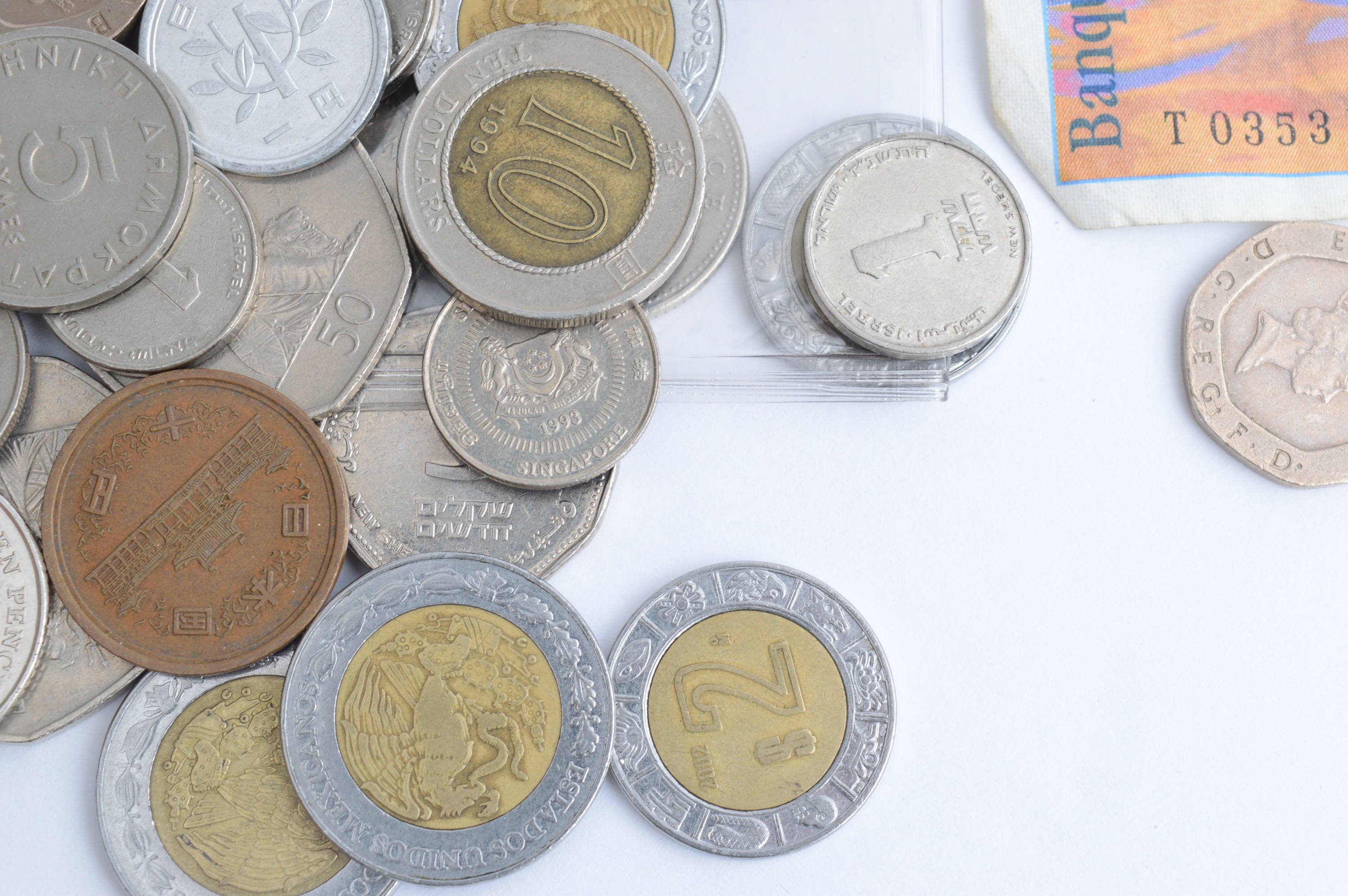 Collection of Foreign Coins and Currency