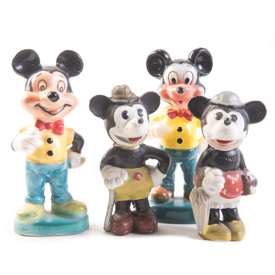 Vintage Mickey Mouse Figurines