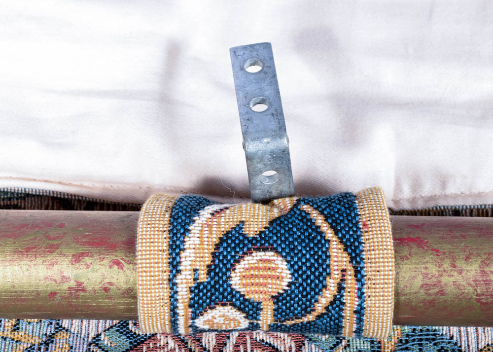 Armorial Wall Tapestry with Hanging Rod