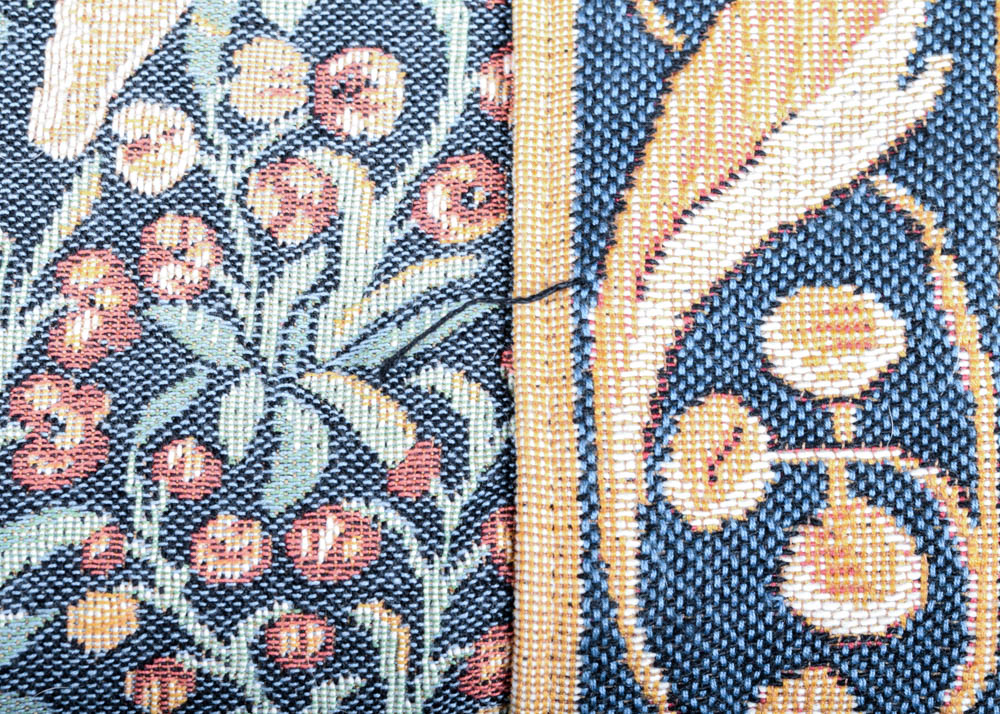 Armorial Wall Tapestry with Hanging Rod