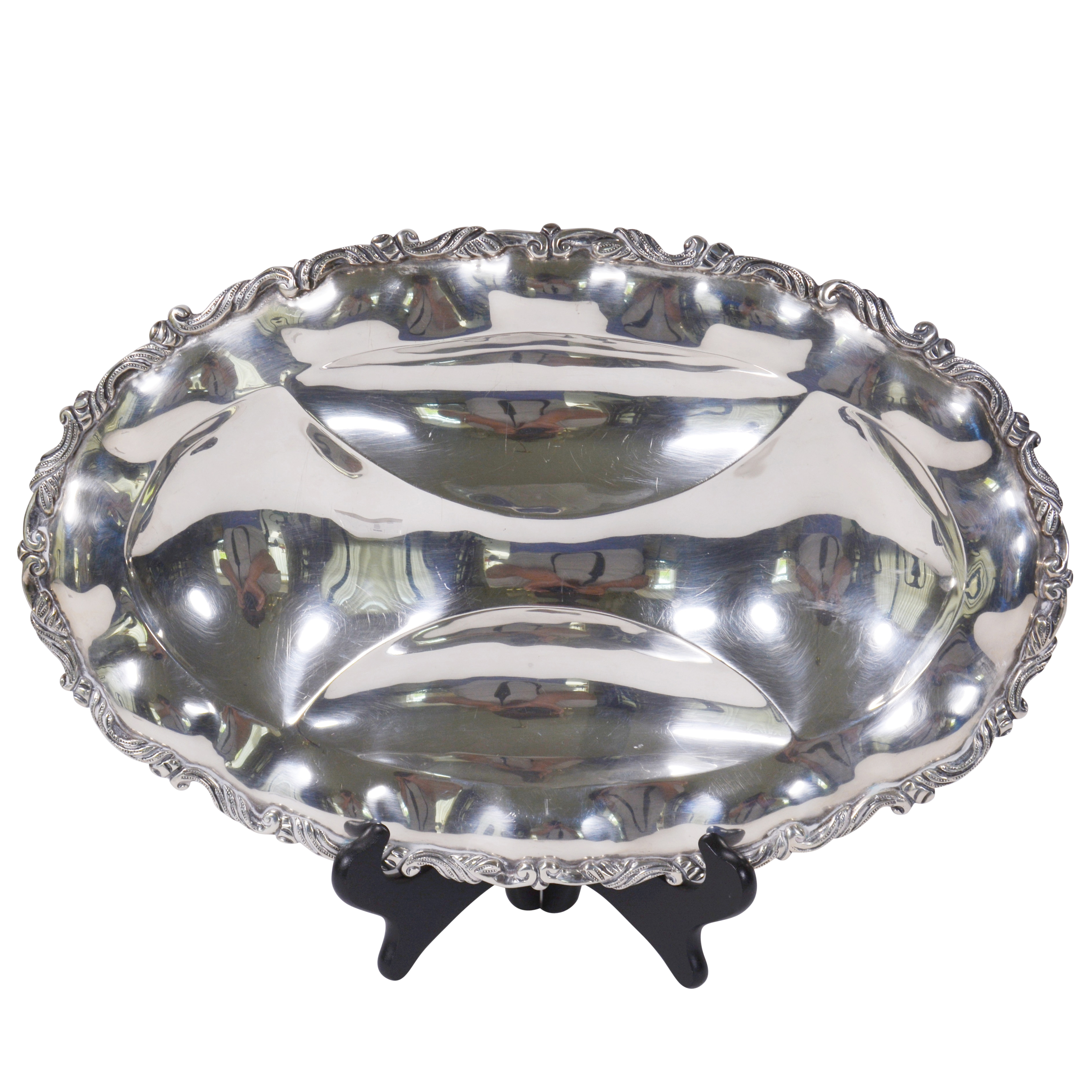 Mexican Silversmith Lilyan Sterling Silver Oval Platter