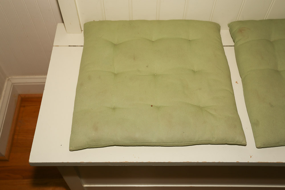 Off-White Beadboard Hall Tree with Hooks