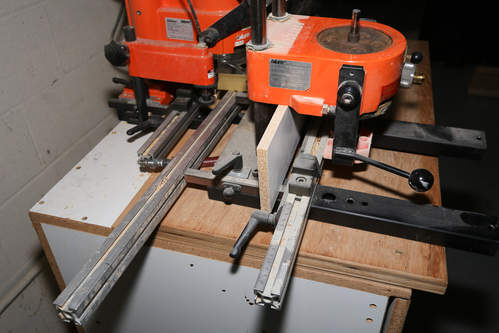 Blum Minipress MSP Hinge-Hole Boring Machine with Juniorpress Attachment