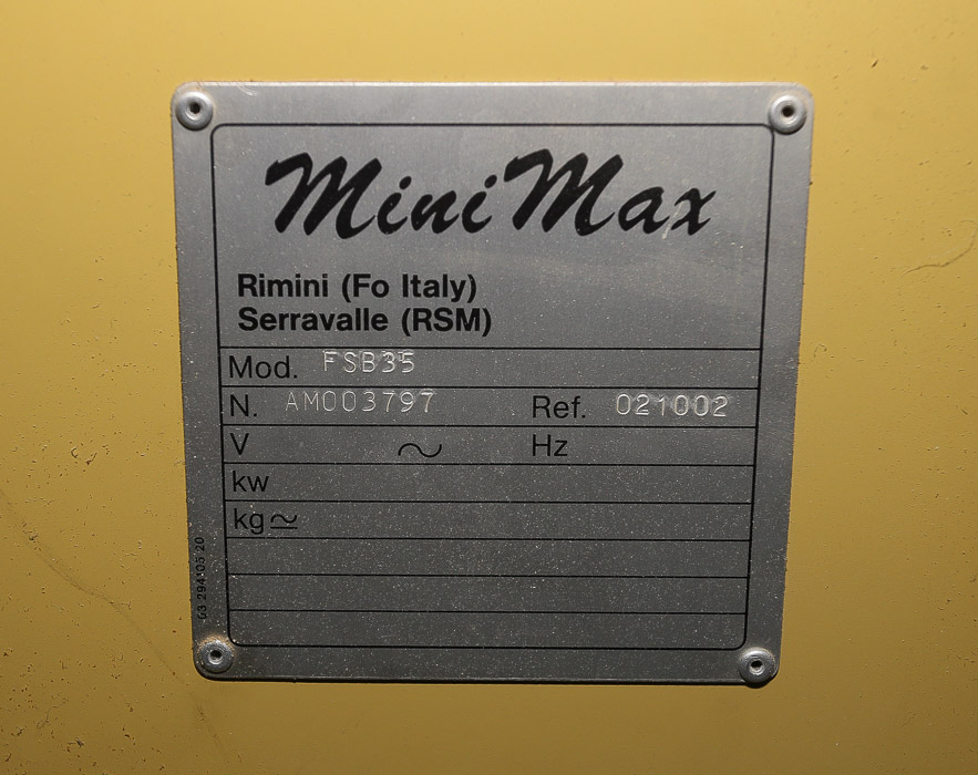MiniMax FSB35 Jointer Planer Machine
