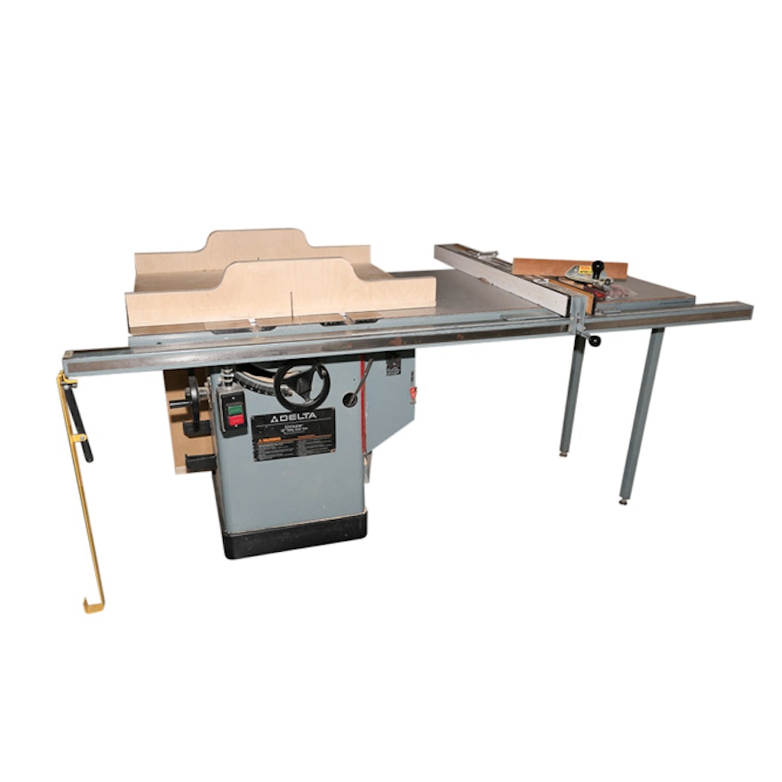 Delta Unisaw 10" Tilting Arbor Table Saw with Saw Blades and Accessories