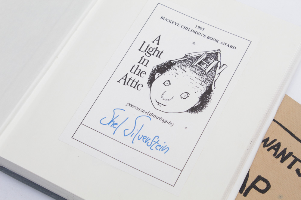 Shel Silverstein Signed "A Light in the Attic" and Other Books