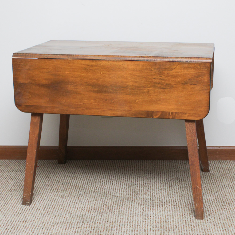 Vintage Maple Drop Leaf Dining Table