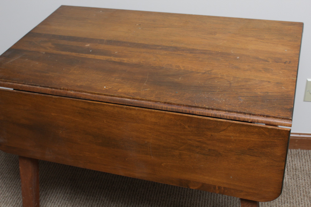 Vintage Maple Drop Leaf Dining Table