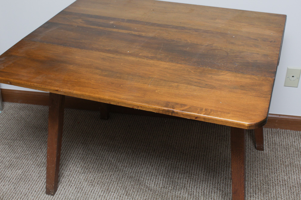 Vintage Maple Drop Leaf Dining Table