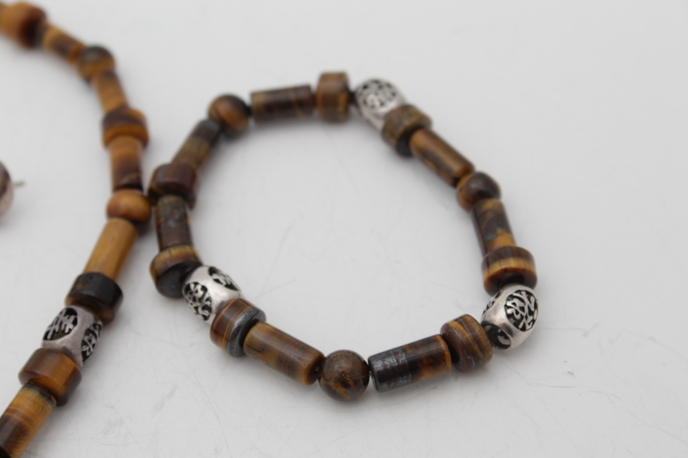 Sterling Silver and Tiger's Eye Jewelry