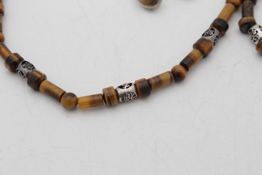 Sterling Silver and Tiger's Eye Jewelry