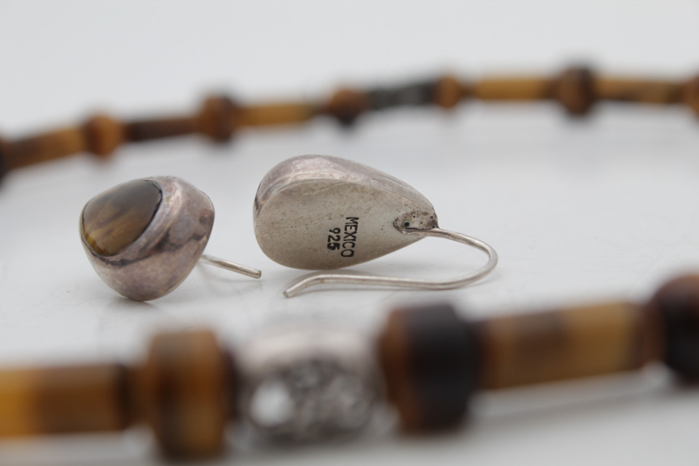 Sterling Silver and Tiger's Eye Jewelry