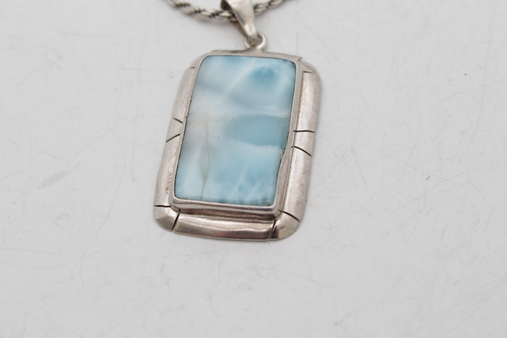 Sterling Silver and Larimar Jewelry