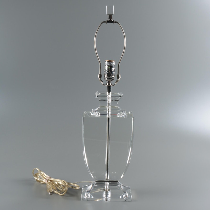 Contemporary Clear Crystal Table Lamp after Liona
