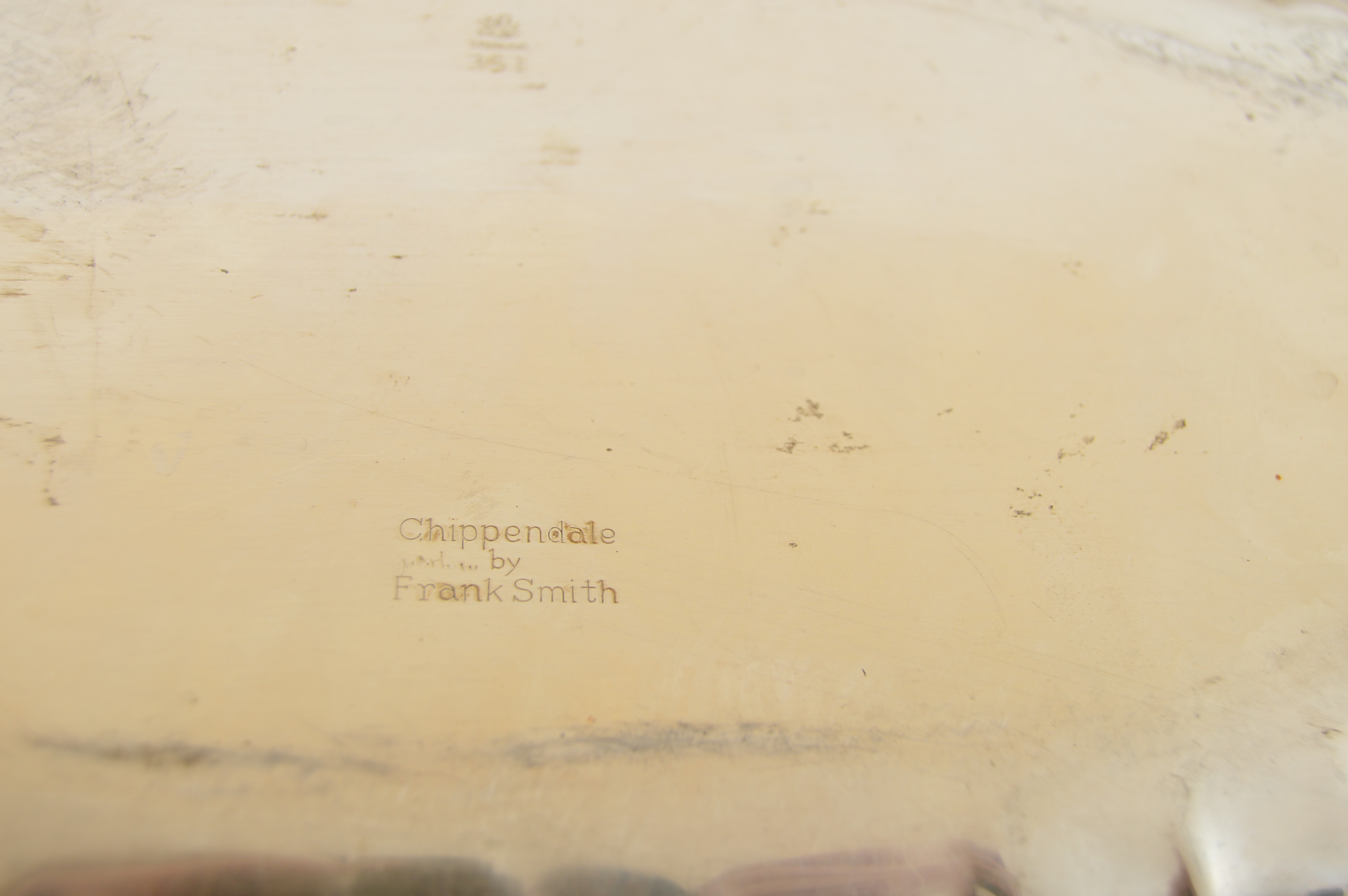 Frank Smith Silver "Chippendale" Sterling Silver Tray