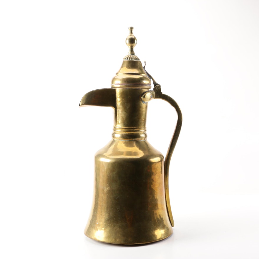 Turkish Style Brass Dallah Coffee Pot