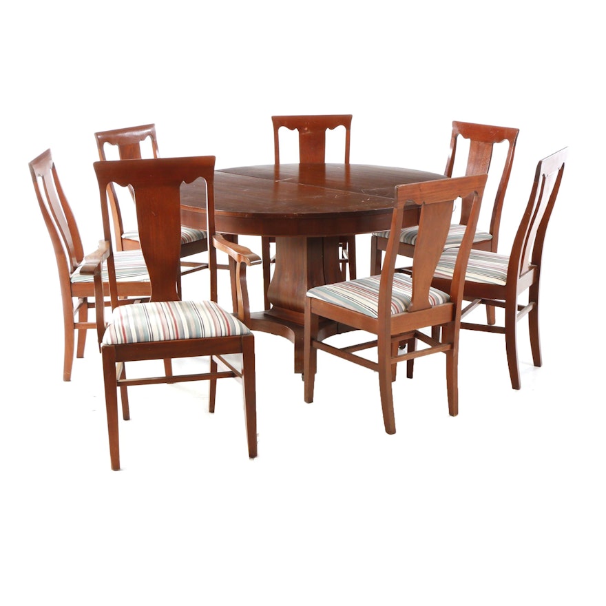 Empire Style Dining Table and Six Chairs