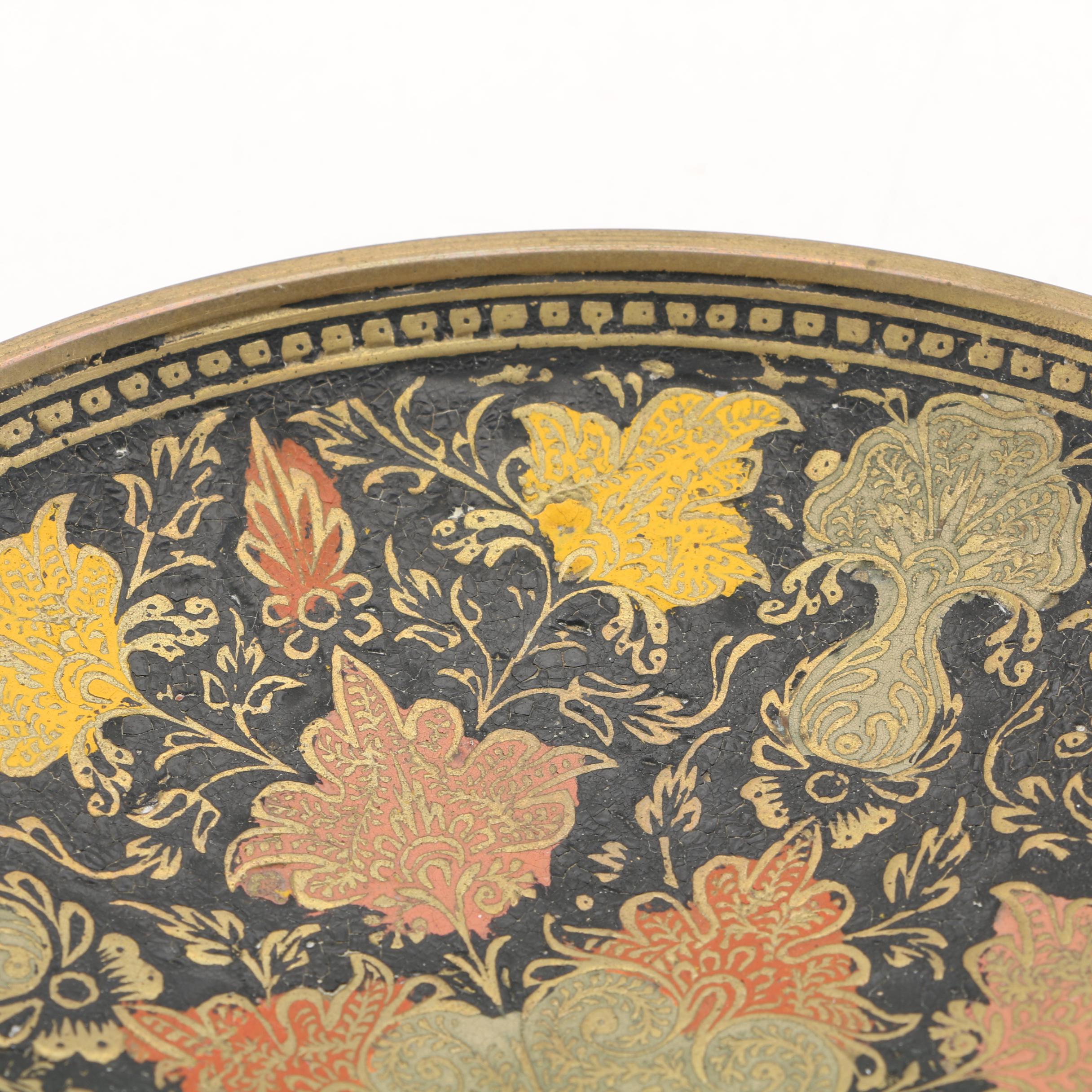 Damascene Decorative Plates Including Don Quixote Motif