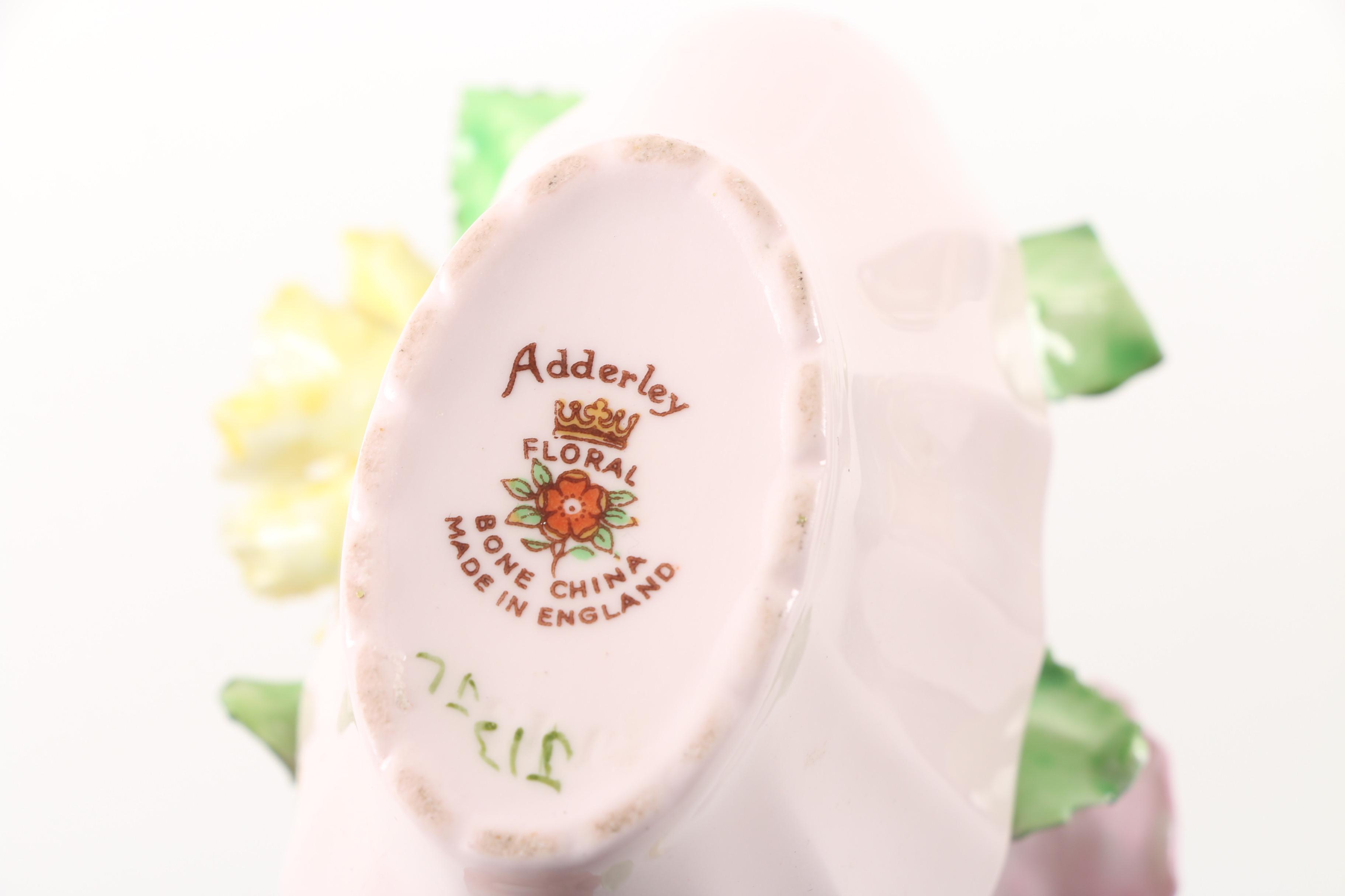 Goldscheider-Everlast Figurines and Adderley Floral Arrangement