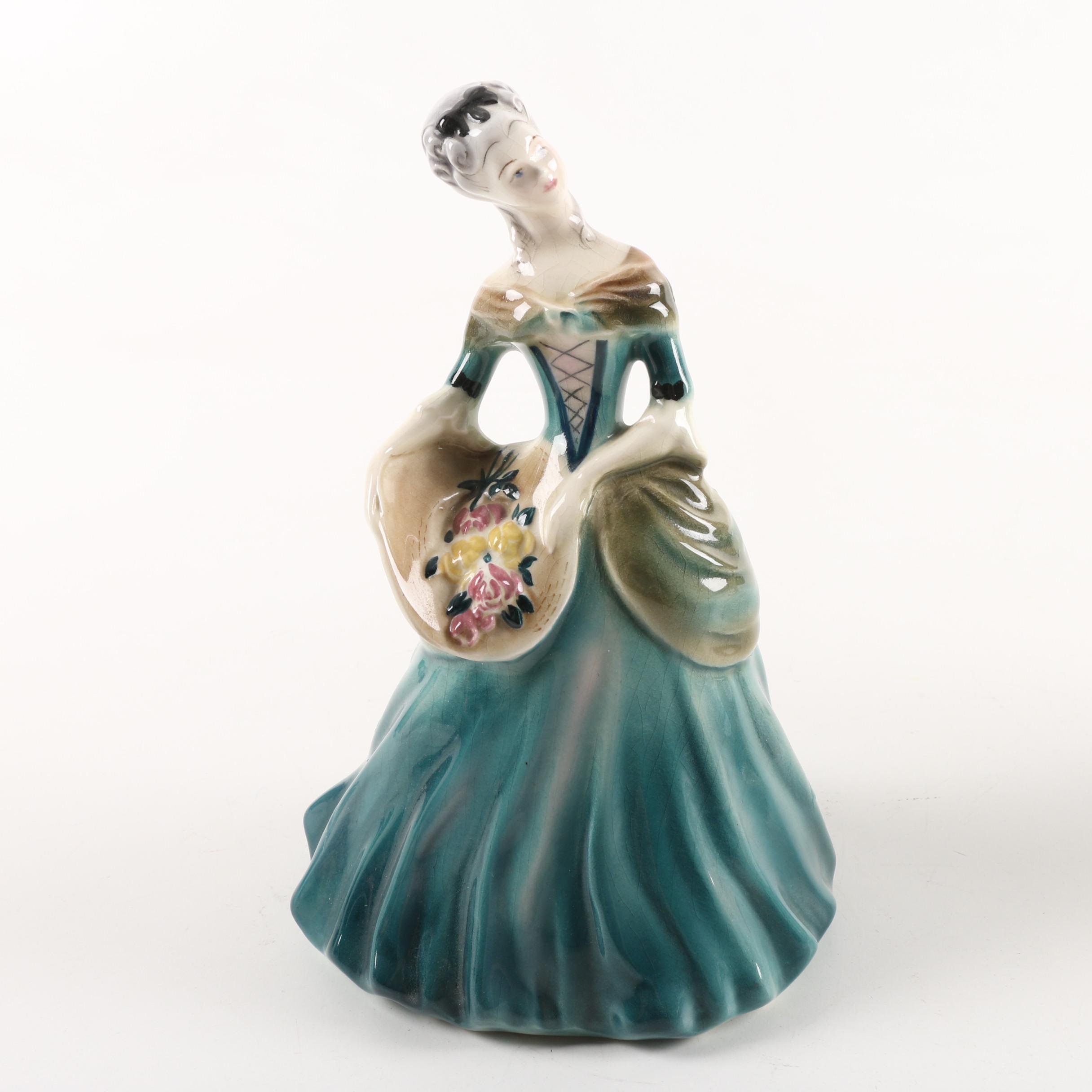 Goldscheider-Everlast Figurines and Adderley Floral Arrangement