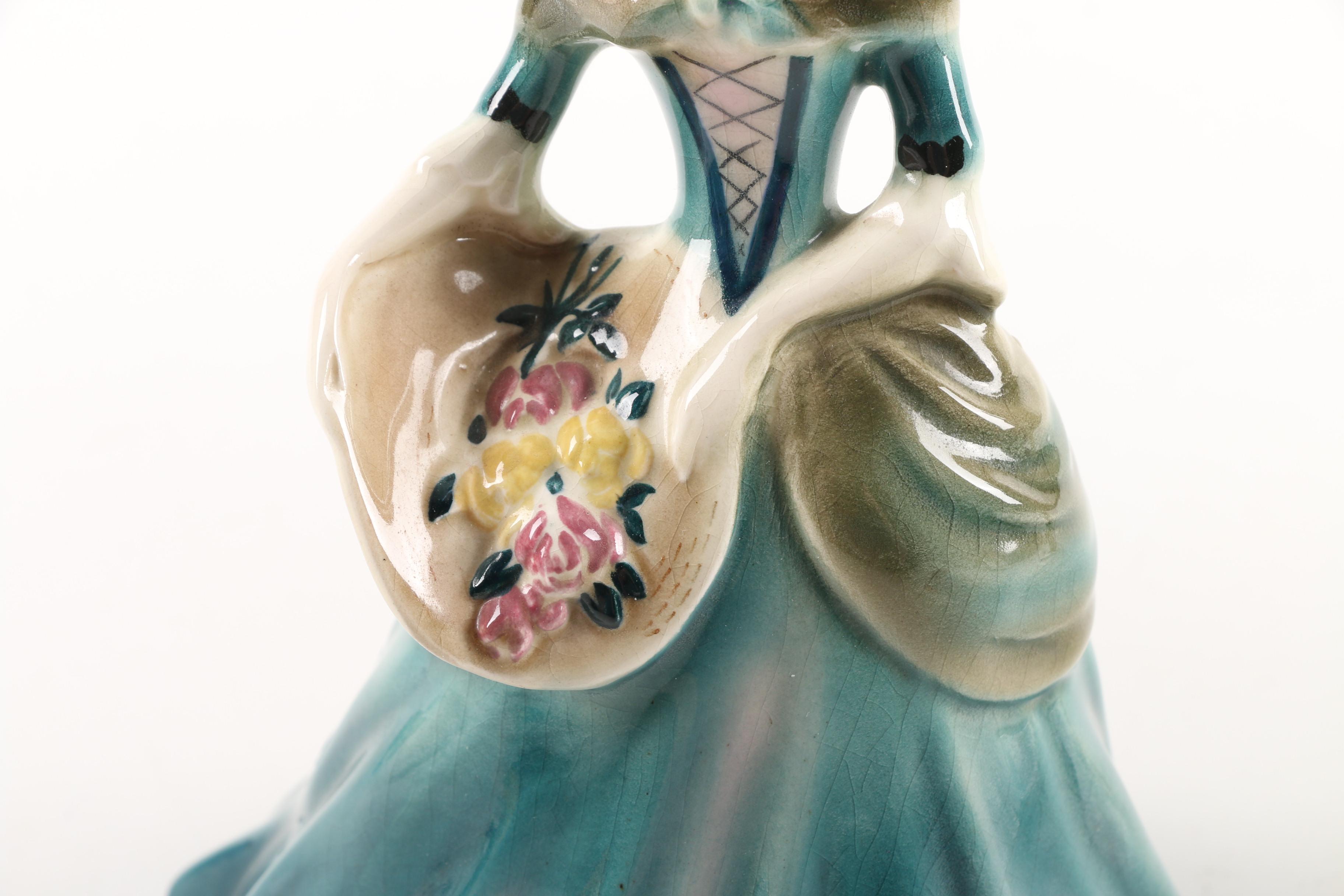 Goldscheider-Everlast Figurines and Adderley Floral Arrangement