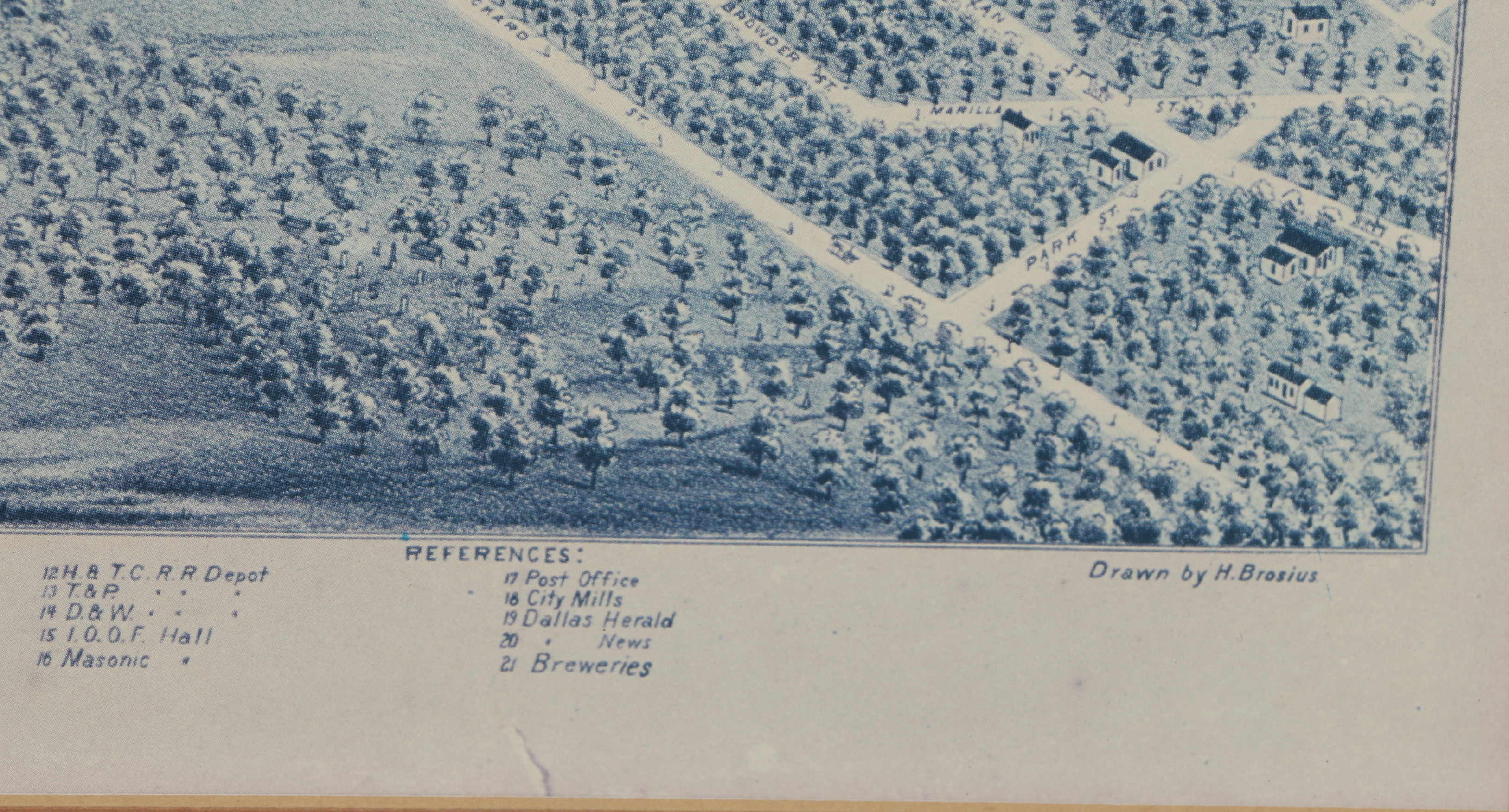 Offset Lithograph After Herman Brosius of Dallas, Texas