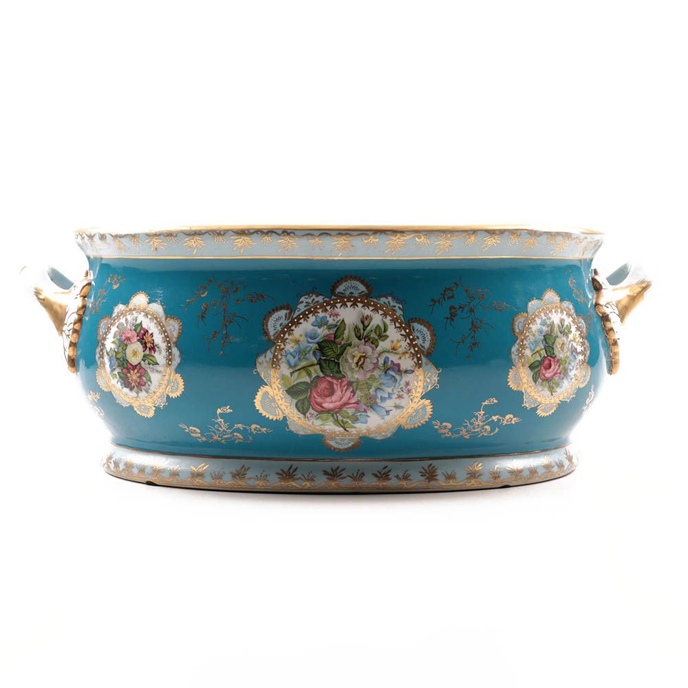 Modern Royal Vienna Porcelain Transferware Wine Cistern