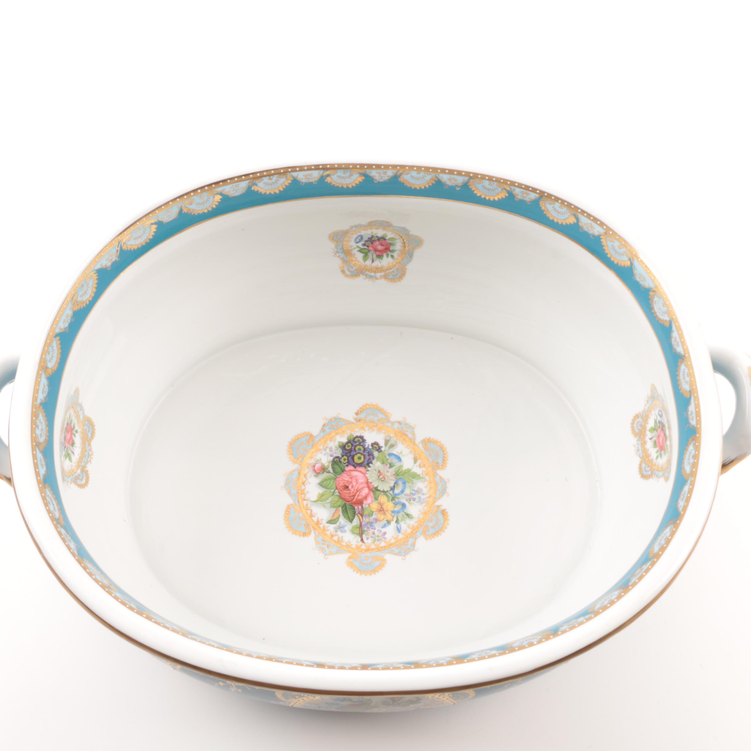 Modern Royal Vienna Porcelain Transferware Wine Cistern