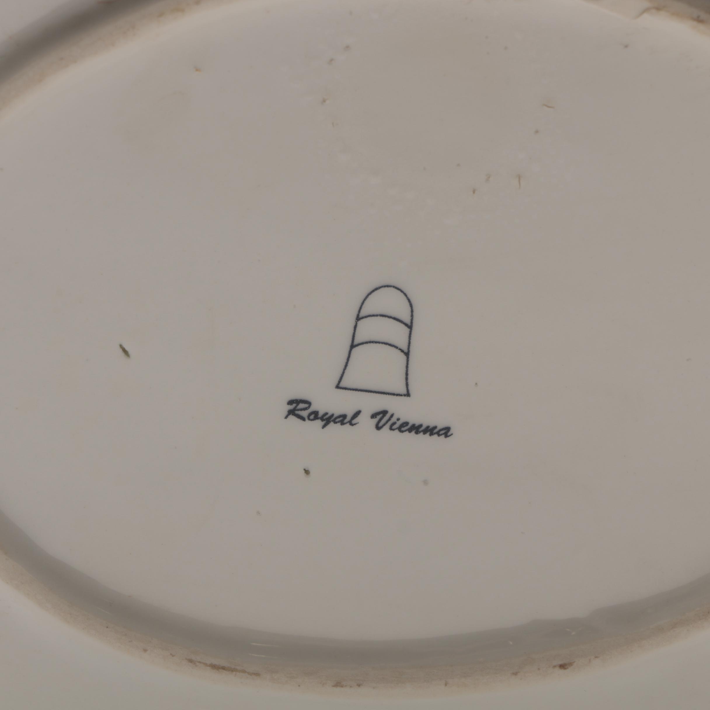 Modern Royal Vienna Porcelain Transferware Wine Cistern