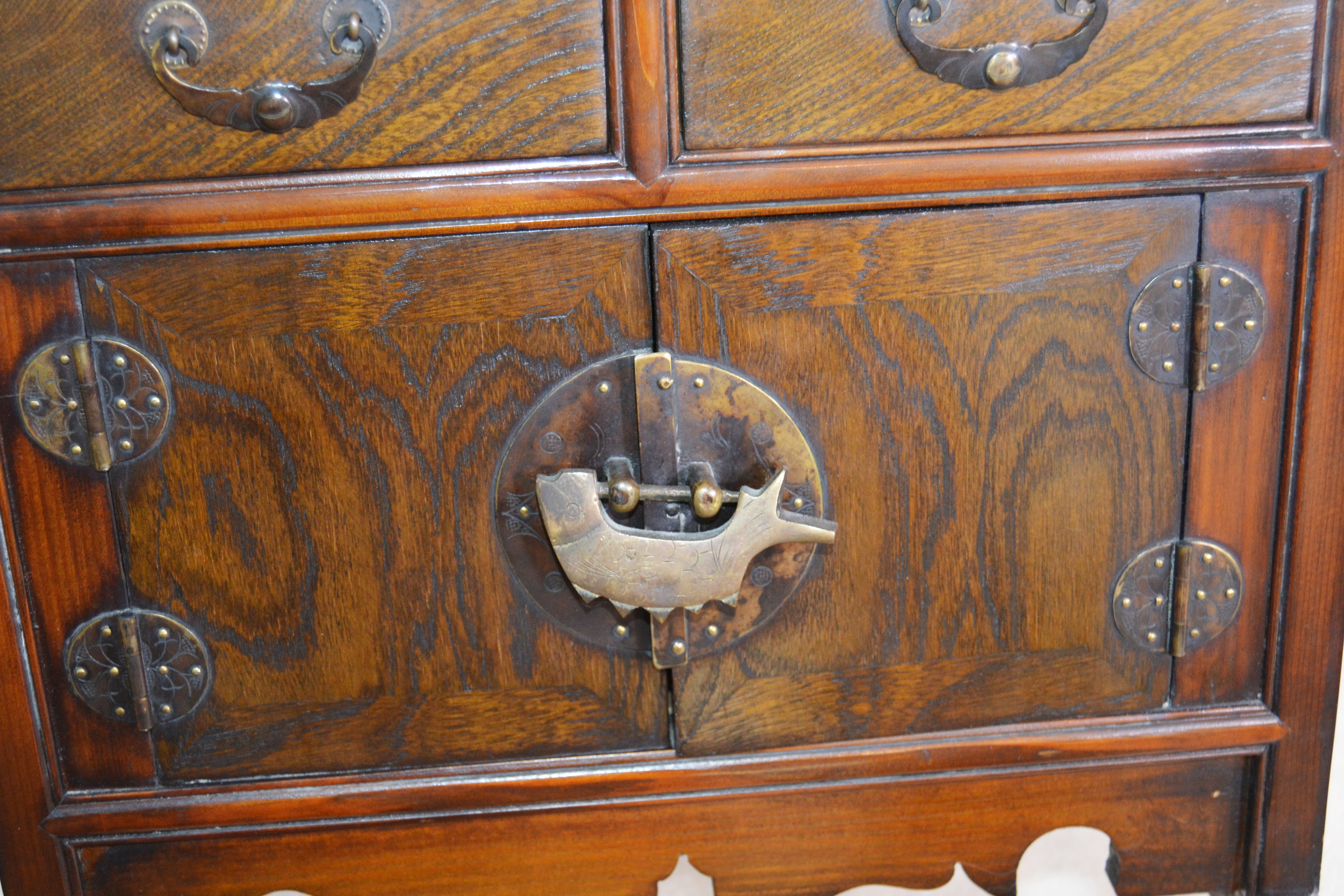 Korean Style Wood Side Table