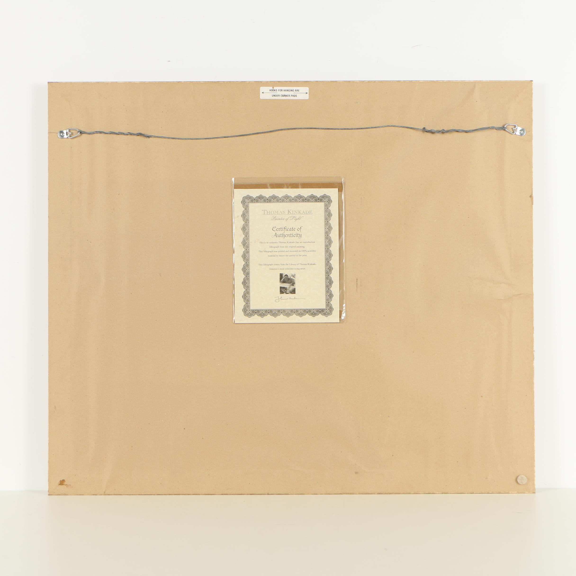 After Thomas Kinkade Offset Lithograph "Spring Gate"