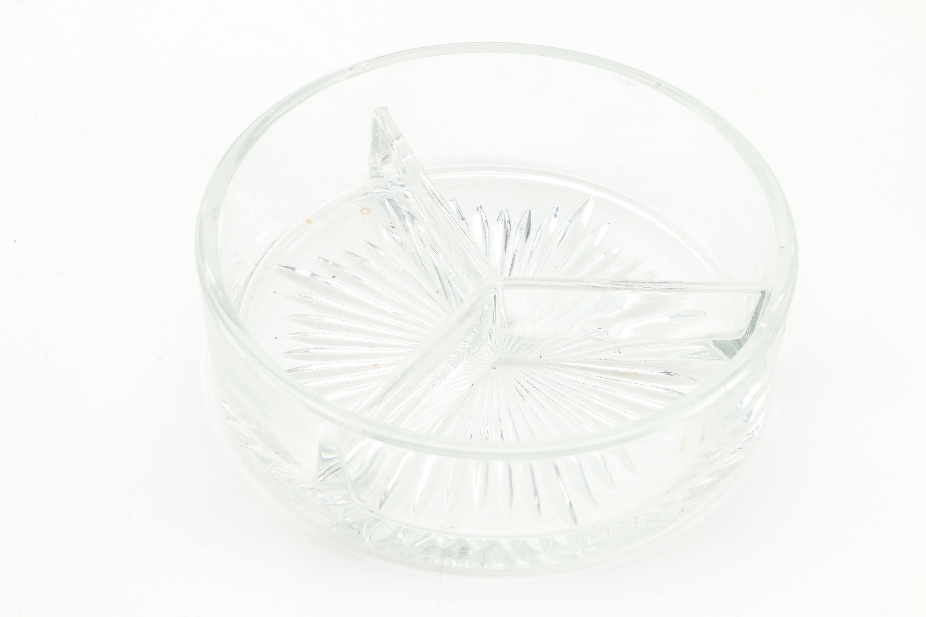 Vintage Brass and Crystal Ash Receivers