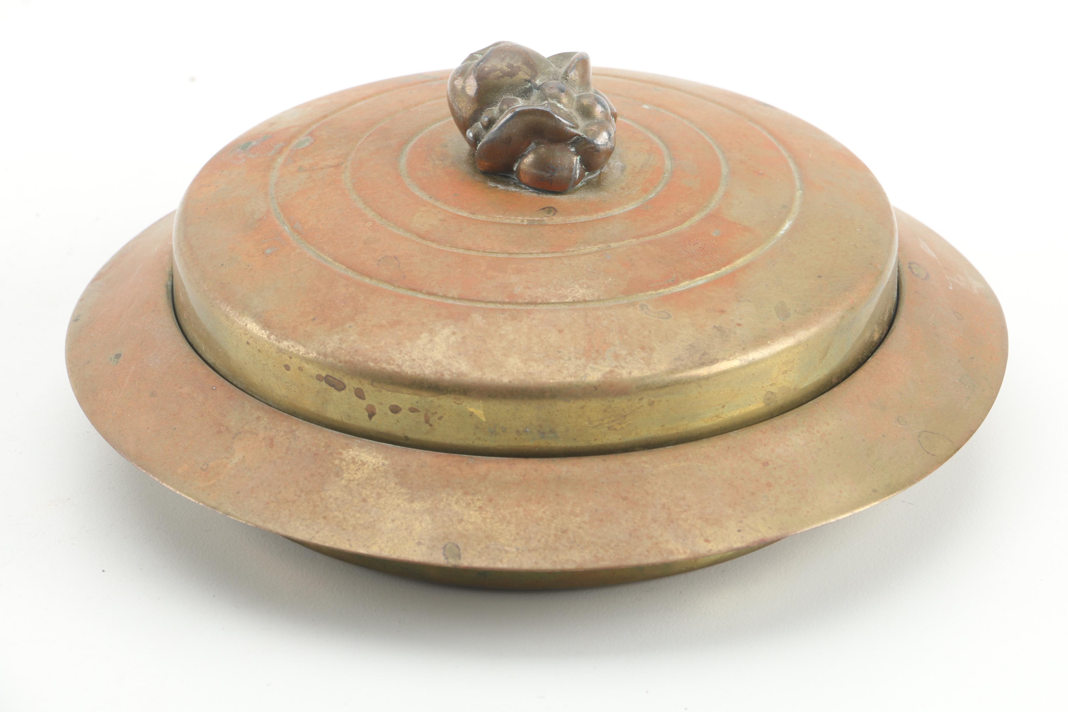 Vintage Brass and Crystal Ash Receivers