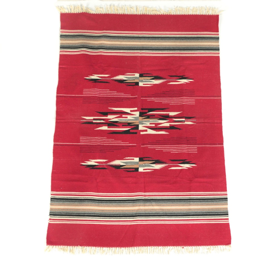 Handwoven Mexican Wool Area Rug