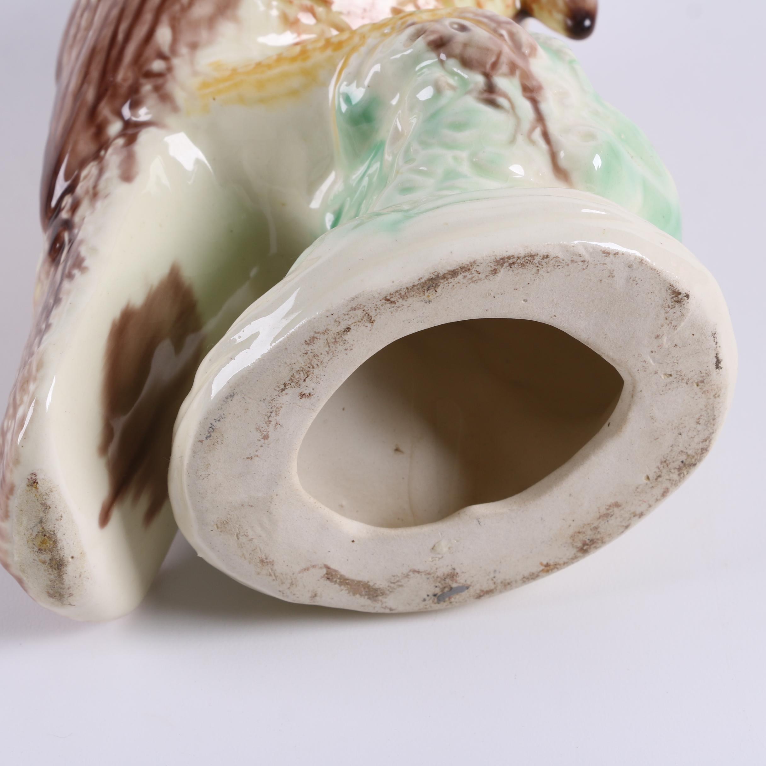 Blue Bird and Wild Turkey Ceramic Figurines